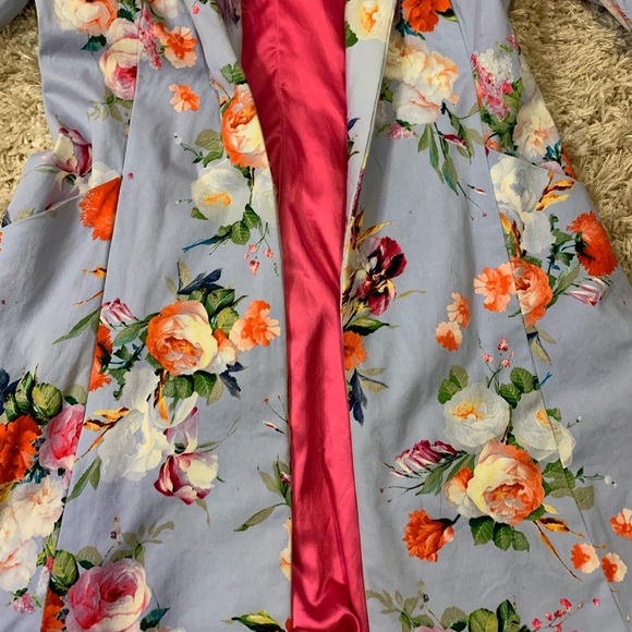 Custom Designer Floral Festival Fur Coat. - Picture 5 of 10